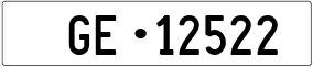 Truck License Plate